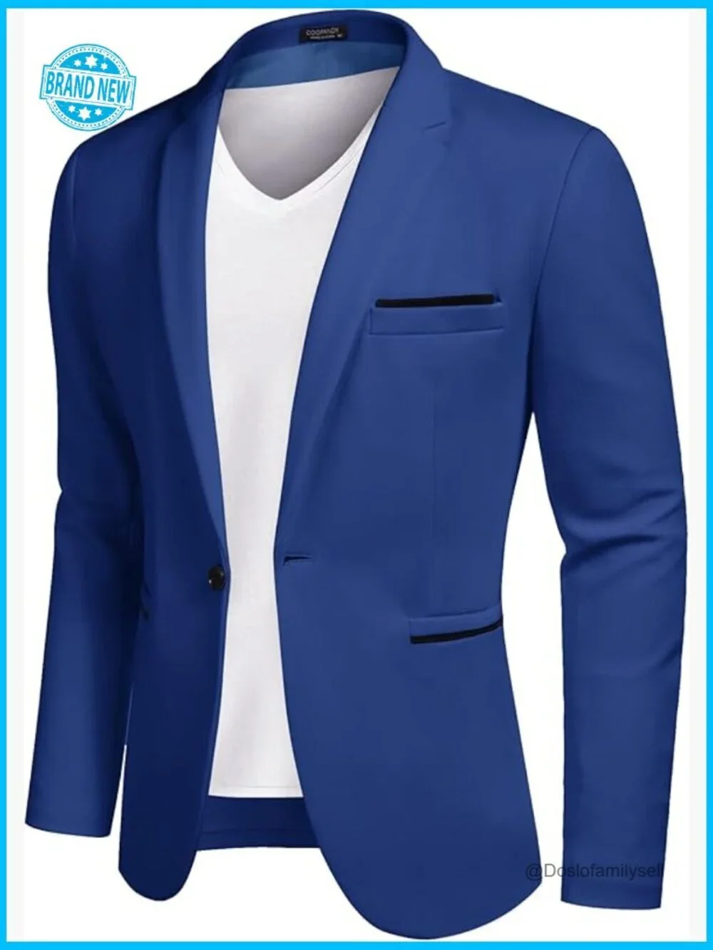 Slim Fit Sport Coat Blazer Classic Modern Casual Business Formal Wear